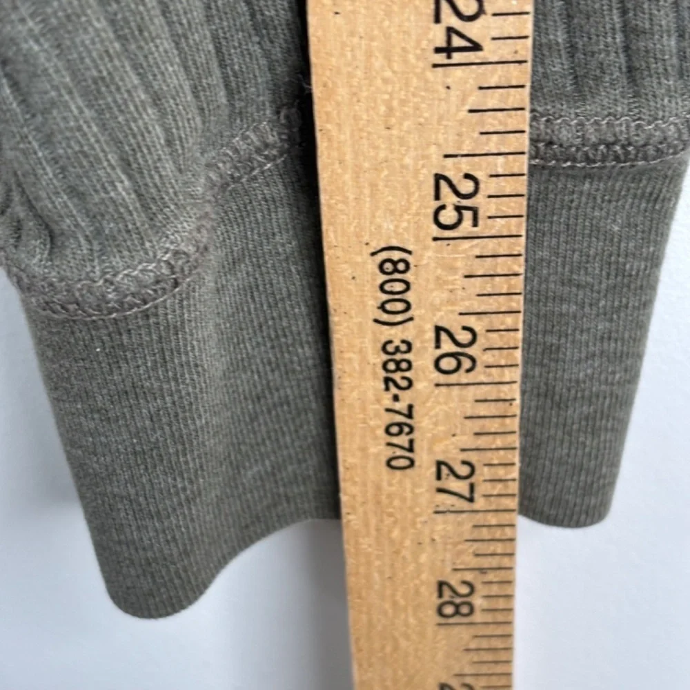 VTG Y2K Abercrombie & Fitch V-Neck Sweater L Ribbed Knit 100% Cotton Grunge 90s